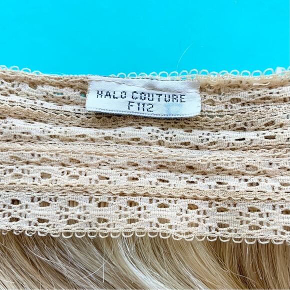 Halocouture Halo Hair Extensions 16 inch Original F112 Warm Blonde w/ Highlights - Picture 6 of 10